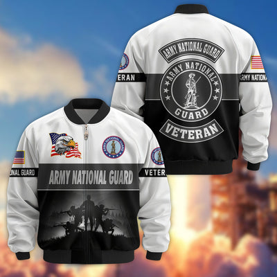 Premium US Veterans Bomber Jacket, Gifts For US Veterans, Gifts On Father's Day, Veterans Day.