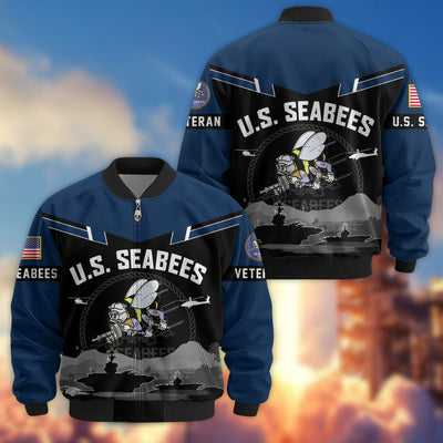 Premium US Veterans Bomber Jacket, Gifts For US Veterans, Gifts On Father's Day, Veterans Day.