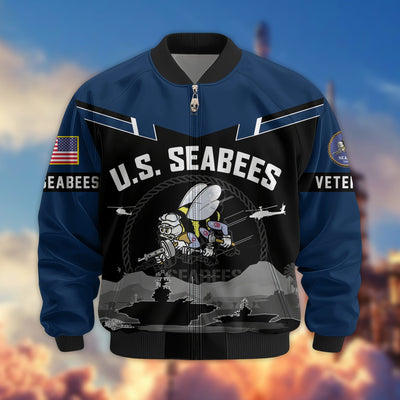 Premium US Veterans Bomber Jacket, Gifts For US Veterans, Gifts On Father's Day, Veterans Day.