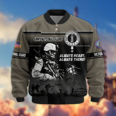 Premium US Veterans Bomber Jacket, Gifts For US Veterans, Gifts On Father's Day, Veterans Day.