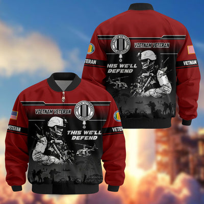 Premium US Veterans Bomber Jacket, Gifts For US Veterans, Gifts On Father's Day, Veterans Day.