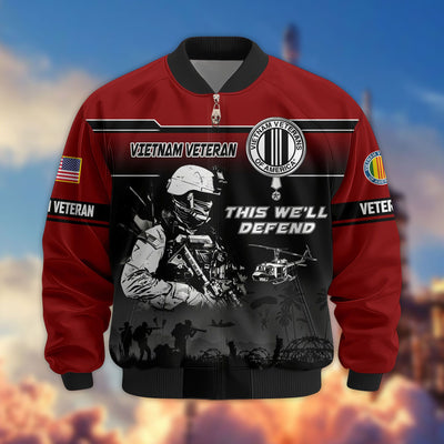 Premium US Veterans Bomber Jacket, Gifts For US Veterans, Gifts On Father's Day, Veterans Day.