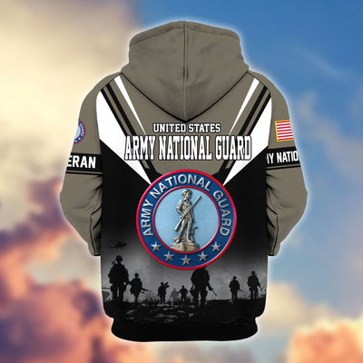 Premium US Veterans Zip Hoodie, Gifts For US Veterans, Gifts On Father's Day, Veterans Day.