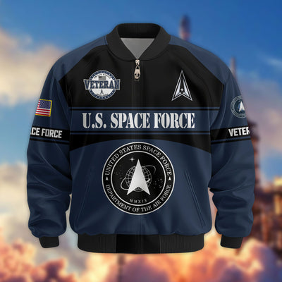 Premium US Veterans Bomber Jacket, Gifts For US Veterans, Gifts On Father's Day, Veterans Day.