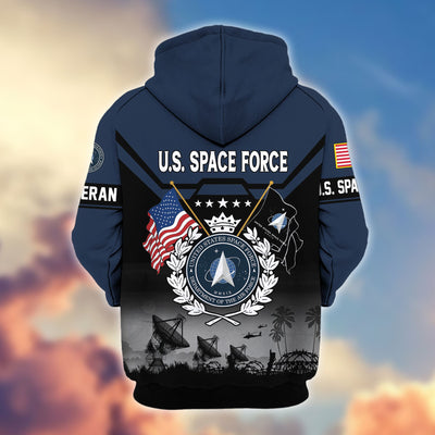 Premium US Veterans Zip Hoodie, Gifts For US Veterans, Gifts On Father's Day, Veterans Day.