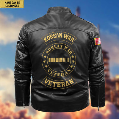Premium Personalized Korean War Veteran Leather Jackets