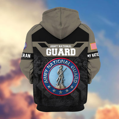 Premium US Veterans Zip Hoodie, Gifts For US Veterans, Gifts On Father's Day, Veterans Day.