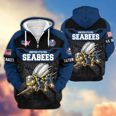 Premium US Veterans Zip Hoodie, Gifts For US Veterans, Gifts On Father's Day, Veterans Day.