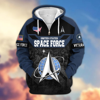 Premium US Veterans Zip Hoodie, Gifts For US Veterans, Gifts On Father's Day, Veterans Day.
