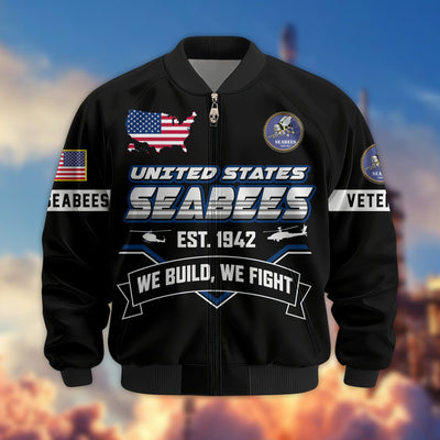Premium US Veterans Bomber Jacket, Gifts For US Veterans, Gifts On Father's Day, Veterans Day.