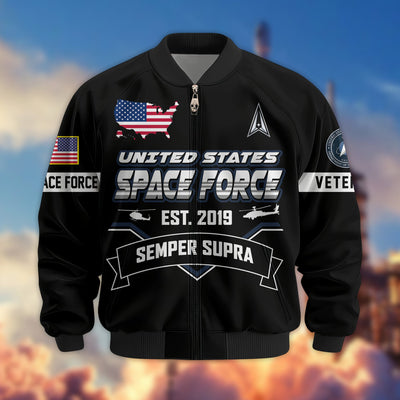 Premium US Veterans Bomber Jacket, Gifts For US Veterans, Gifts On Father's Day, Veterans Day.