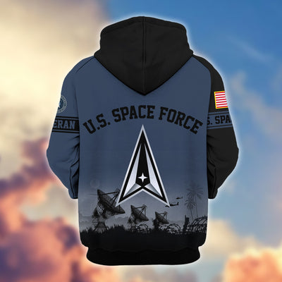 Premium US Veterans Zip Hoodie, Gifts For US Veterans, Gifts On Father's Day, Veterans Day.