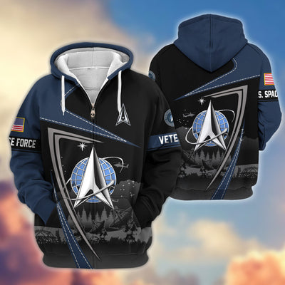 Premium US Veterans Zip Hoodie, Gifts For US Veterans, Gifts On Father's Day, Veterans Day.