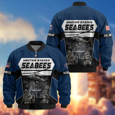 Premium US Veterans Bomber Jacket, Gifts For US Veterans, Gifts On Father's Day, Veterans Day.