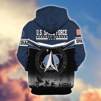 Premium US Veterans Zip Hoodie, Gifts For US Veterans, Gifts On Father's Day, Veterans Day.