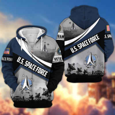 Premium US Veterans Zip Hoodie, Gifts For US Veterans, Gifts On Father's Day, Veterans Day.