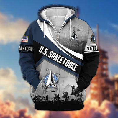 Premium US Veterans Zip Hoodie, Gifts For US Veterans, Gifts On Father's Day, Veterans Day.