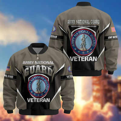 Premium US Veterans Bomber Jacket, Gifts For US Veterans, Gifts On Father's Day, Veterans Day.