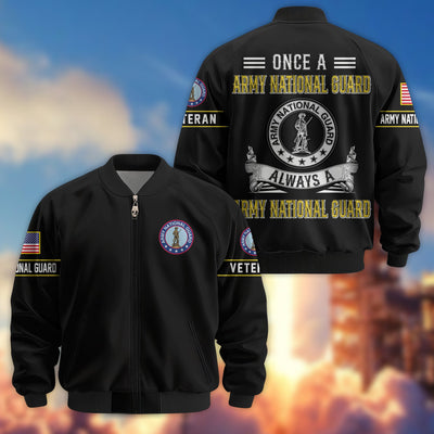 Premium US Veterans Bomber Jacket, Gifts For US Veterans, Gifts On Father's Day, Veterans Day.