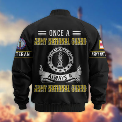 Premium US Veterans Bomber Jacket, Gifts For US Veterans, Gifts On Father's Day, Veterans Day.