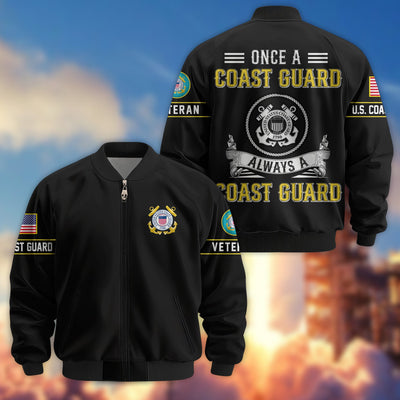Premium US Veterans Bomber Jacket, Gifts For US Veterans, Gifts On Father's Day, Veterans Day.