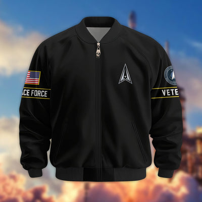 Premium US Veterans Bomber Jacket, Gifts For US Veterans, Gifts On Father's Day, Veterans Day.