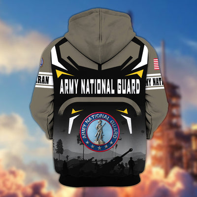 Premium US Veterans Zip Hoodie, Gifts For US Veterans, Gifts On Father's Day, Veterans Day.