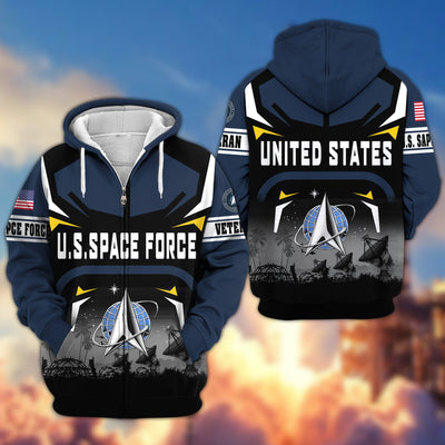 Premium US Veterans Zip Hoodie, Gifts For US Veterans, Gifts On Father's Day, Veterans Day.