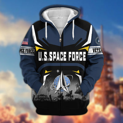 Premium US Veterans Zip Hoodie, Gifts For US Veterans, Gifts On Father's Day, Veterans Day.
