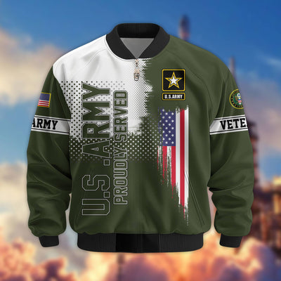 Premium Sons Of America US Veterans Bomber Jacket, Gifts For US Veterans, Gifts For Dad, Gifts On Father's Day, Veterans Day.