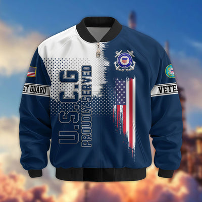 Premium Sons Of America US Veterans Bomber Jacket, Gifts For US Veterans, Gifts For Dad, Gifts On Father's Day, Veterans Day.