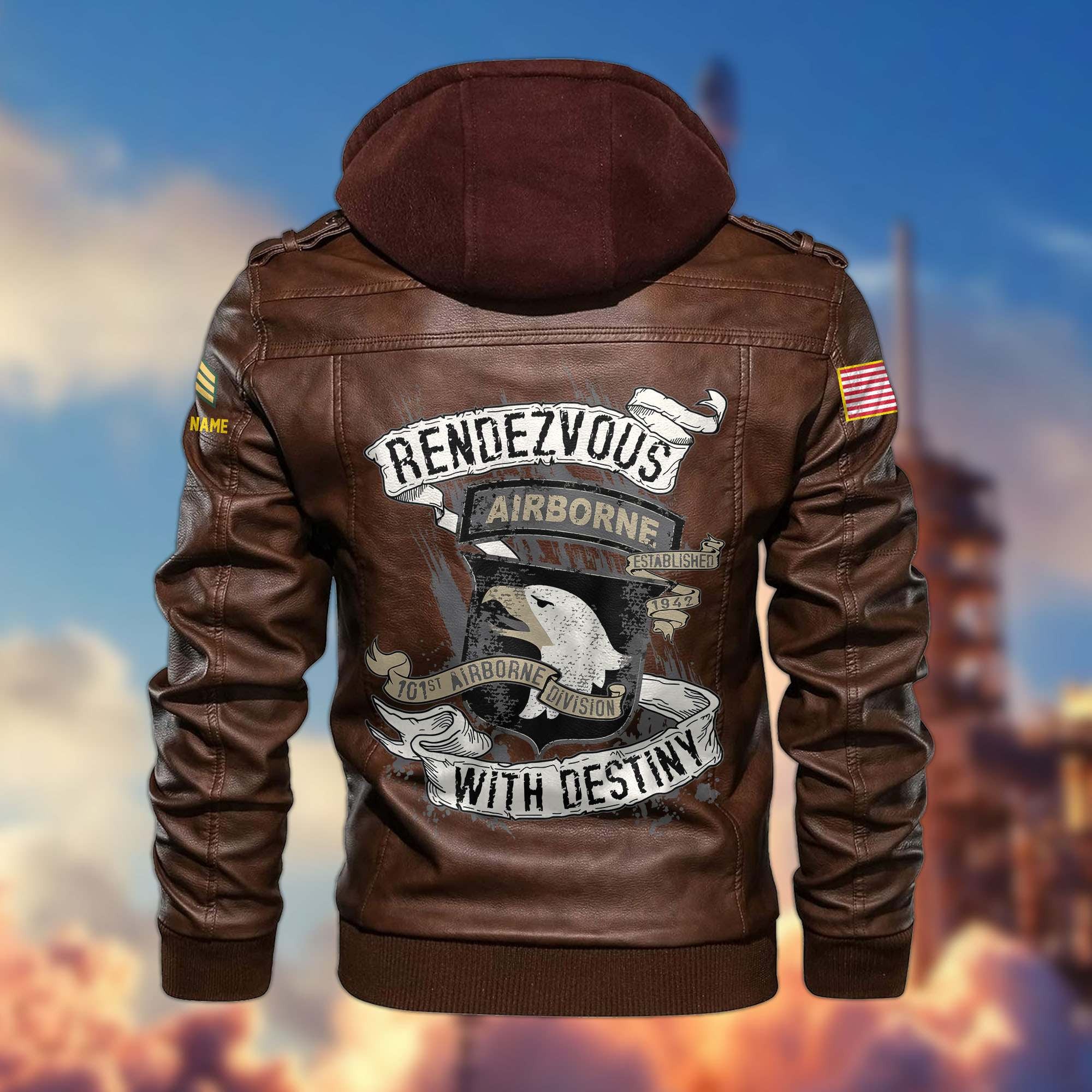 Premium 101st Airborne Division Leather Jacket