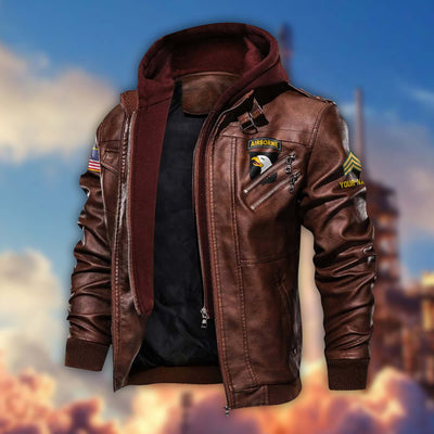 Premium 101st Airborne Division Leather Jacket