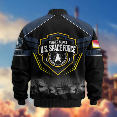 Premium US Veterans Bomber Jacket, Gifts For US Veterans, Gifts On Father's Day, Veterans Day.