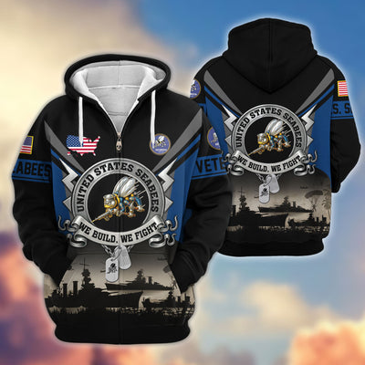Premium US Veterans Zip Hoodie, Gifts For US Veterans, Gifts On Father's Day, Veterans Day.
