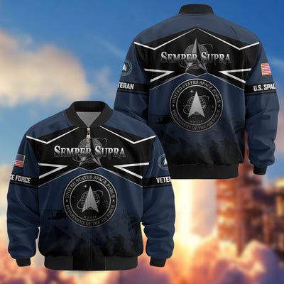 Premium US Veterans Bomber Jacket, Gifts For US Veterans, Gifts On Father's Day, Veterans Day.