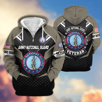 Premium US Veterans Zip Hoodie, Gifts For US Veterans, Gifts On Father's Day, Veterans Day.