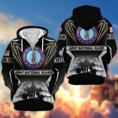 Premium US Veterans Zip Hoodie, Gifts For US Veterans, Gifts On Father's Day, Veterans Day.