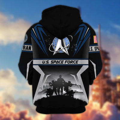 Premium US Veterans Zip Hoodie, Gifts For US Veterans, Gifts On Father's Day, Veterans Day.