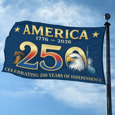 Premium America 250th Anniversary Grommet Flag, America 250th Flag, America 250th Birthday, Best Gifts On Independence Day, Veterans Day.