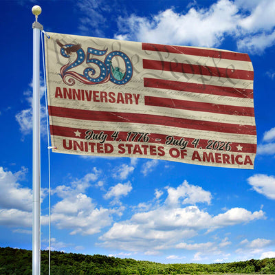 Premium America 250th Anniversary Grommet Flag, America 250th Flag, America 250th Birthday, Best Gifts On Independence Day, Veterans Day.
