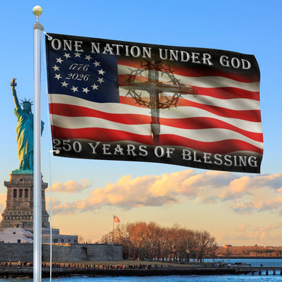 Premium America 250th Anniversary Grommet Flag, America 250th Flag, America 250th Birthday, Best Gifts On Independence Day, Veterans Day.