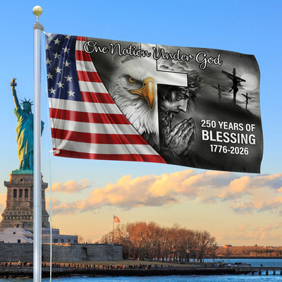 Premium America 250th Anniversary Grommet Flag, America 250th Flag, America 250th Birthday, Best Gifts On Independence Day, Veterans Day.