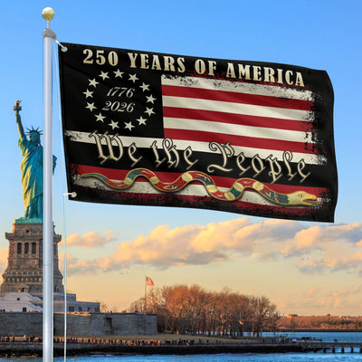 Premium America 250th Anniversary Grommet Flag, America 250th Flag, America 250th Birthday, Best Gifts On Independence Day, Veterans Day.