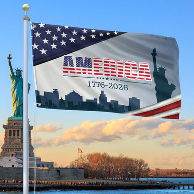 Premium America 250th Anniversary Grommet Flag, America 250th Flag, America 250th Birthday, Best Gifts On Independence Day, Veterans Day.