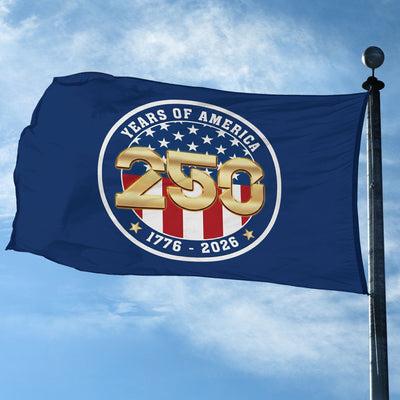 Premium America 250th Anniversary Grommet Flag, America 250th Flag, America 250th Birthday, Best Gifts On Independence Day, Veterans Day.