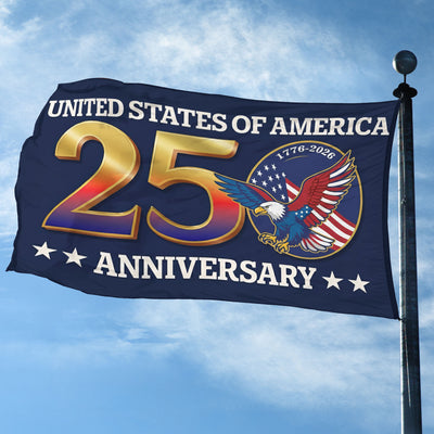 Premium America 250th Anniversary Grommet Flag, America 250th Flag, America 250th Birthday, Best Gifts On Independence Day, Veterans Day.