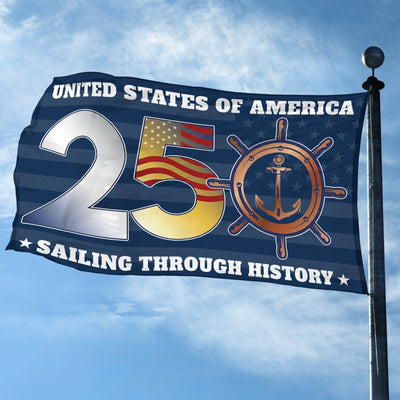 Premium America 250th Anniversary Grommet Flag, America 250th Flag, America 250th Birthday, Best Gifts On Independence Day, Veterans Day.