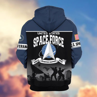 Premium US Veterans Zip Hoodie, Gifts For US Veterans, Gifts On Father's Day, Veterans Day.