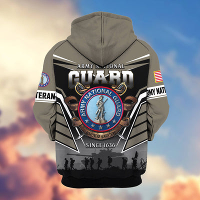 Premium US Veterans Zip Hoodie, Gifts For US Veterans, Gifts On Father's Day, Veterans Day.